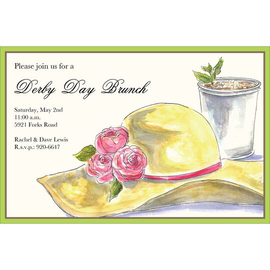Derby Hat Invitations